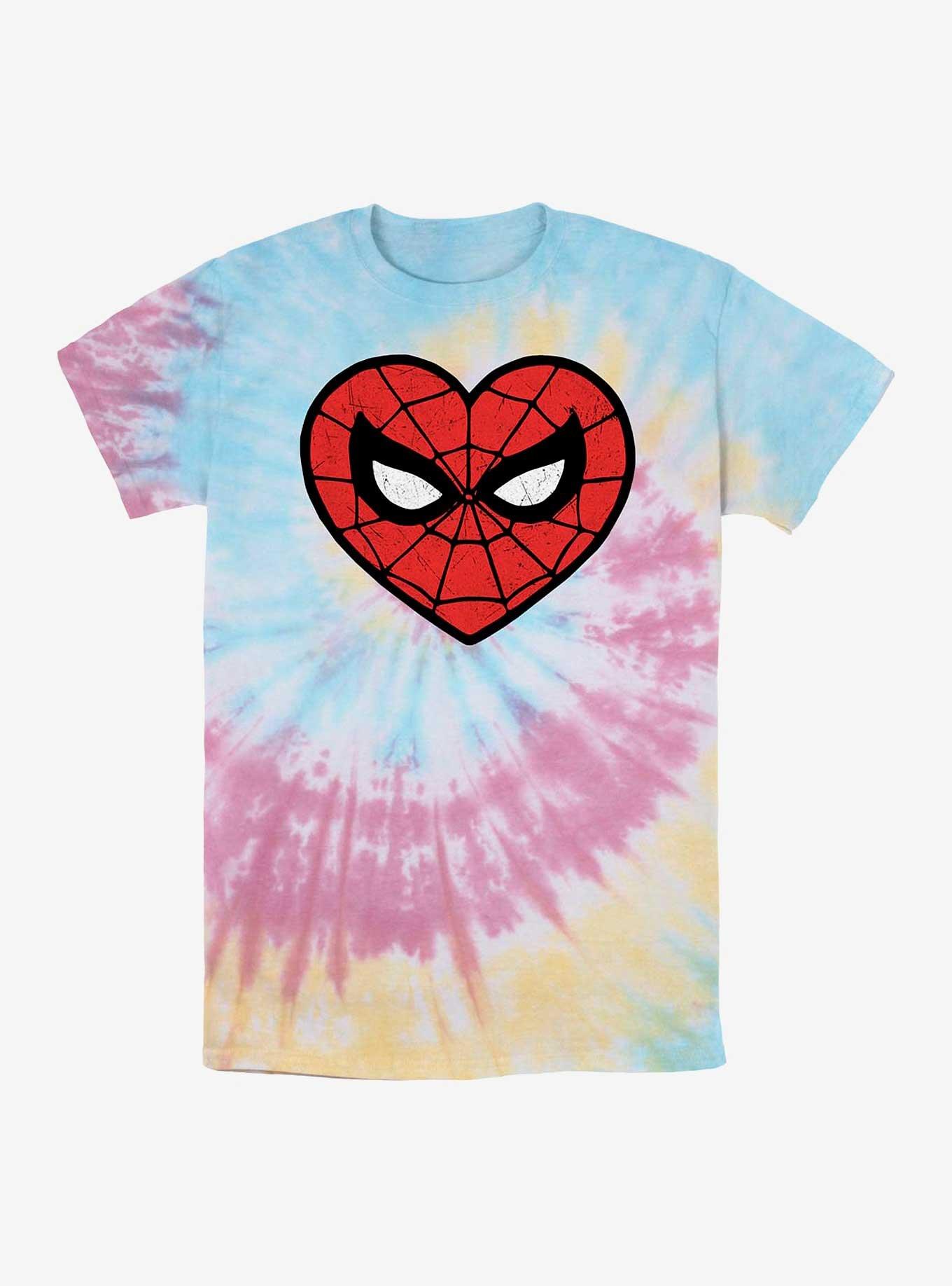 Marvel Spider-Man Spidey Heart Tie-Dye T-Shirt, BLUPNKLY, hi-res