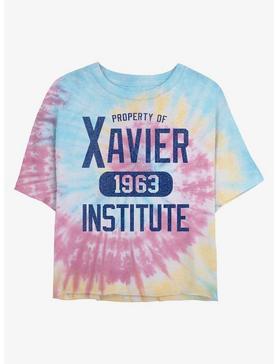 Marvel X-Men Xavier Institute Collegiate Womens Tie-Dye Crop T-Shirt, , hi-res