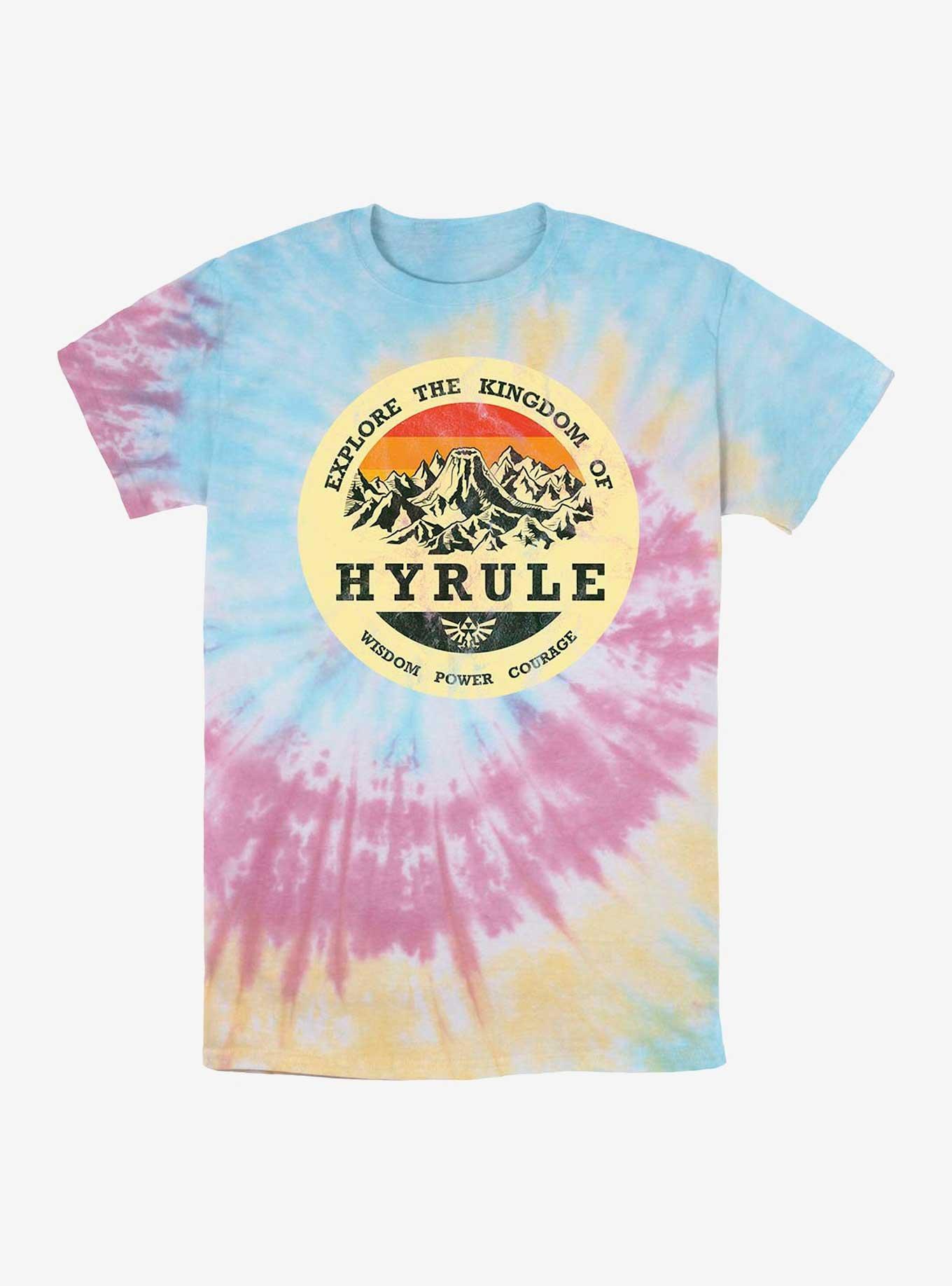 Nintendo The Legend Of Zelda Explore Hyrule Tie-Dye T-Shirt, BLUPNKLY, hi-res