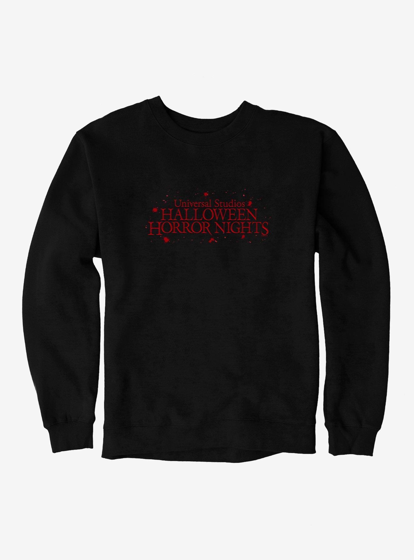 Halloween Horror Nights Logo Sweatshirt, BLACK, hi-res