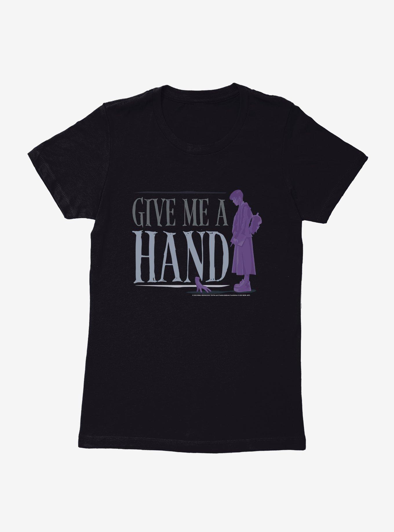 Wednesday Give Me A Hand Womens T-Shirt, , hi-res