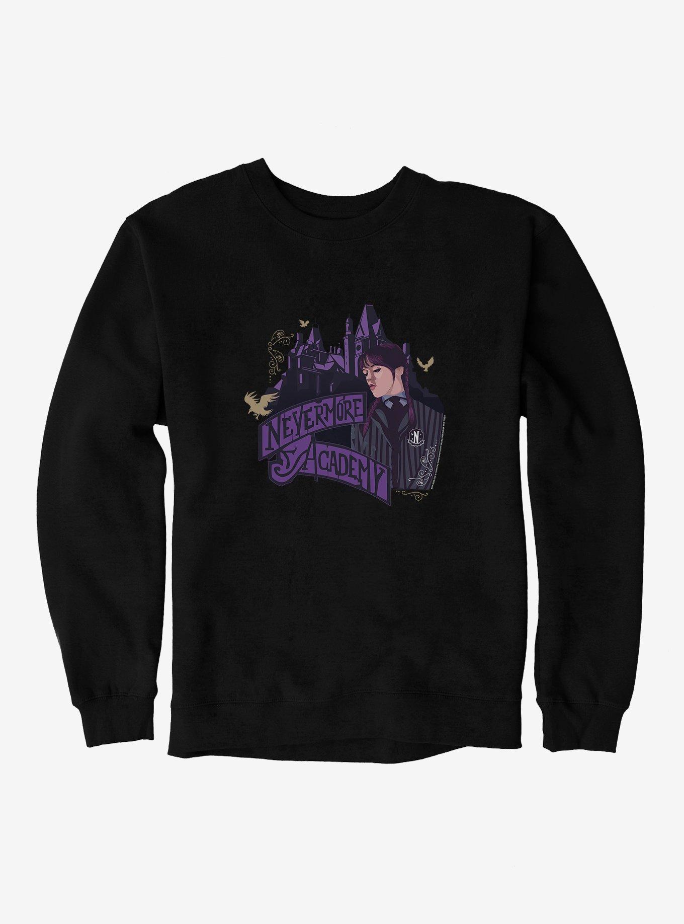 Wednesday Tv Series Nevermore Academy Building Sweatshirt, , hi-res