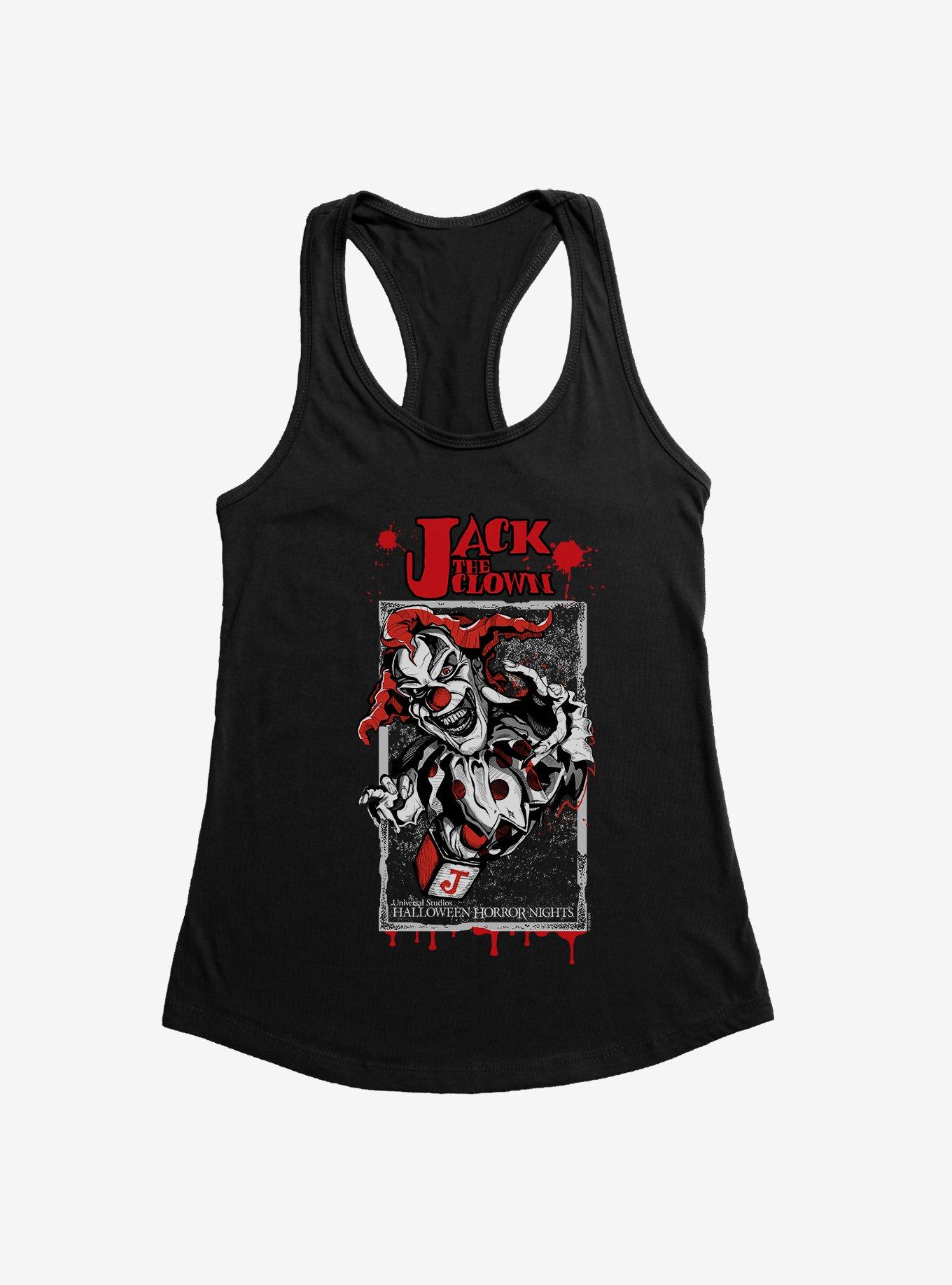 Halloween Horror Nights Jack The Clown Womens Tank Top, BLACK, hi-res