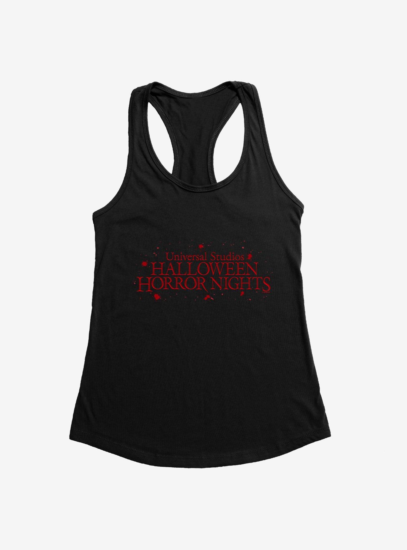 Halloween Horror Nights Logo Womens Tank Top, BLACK, hi-res