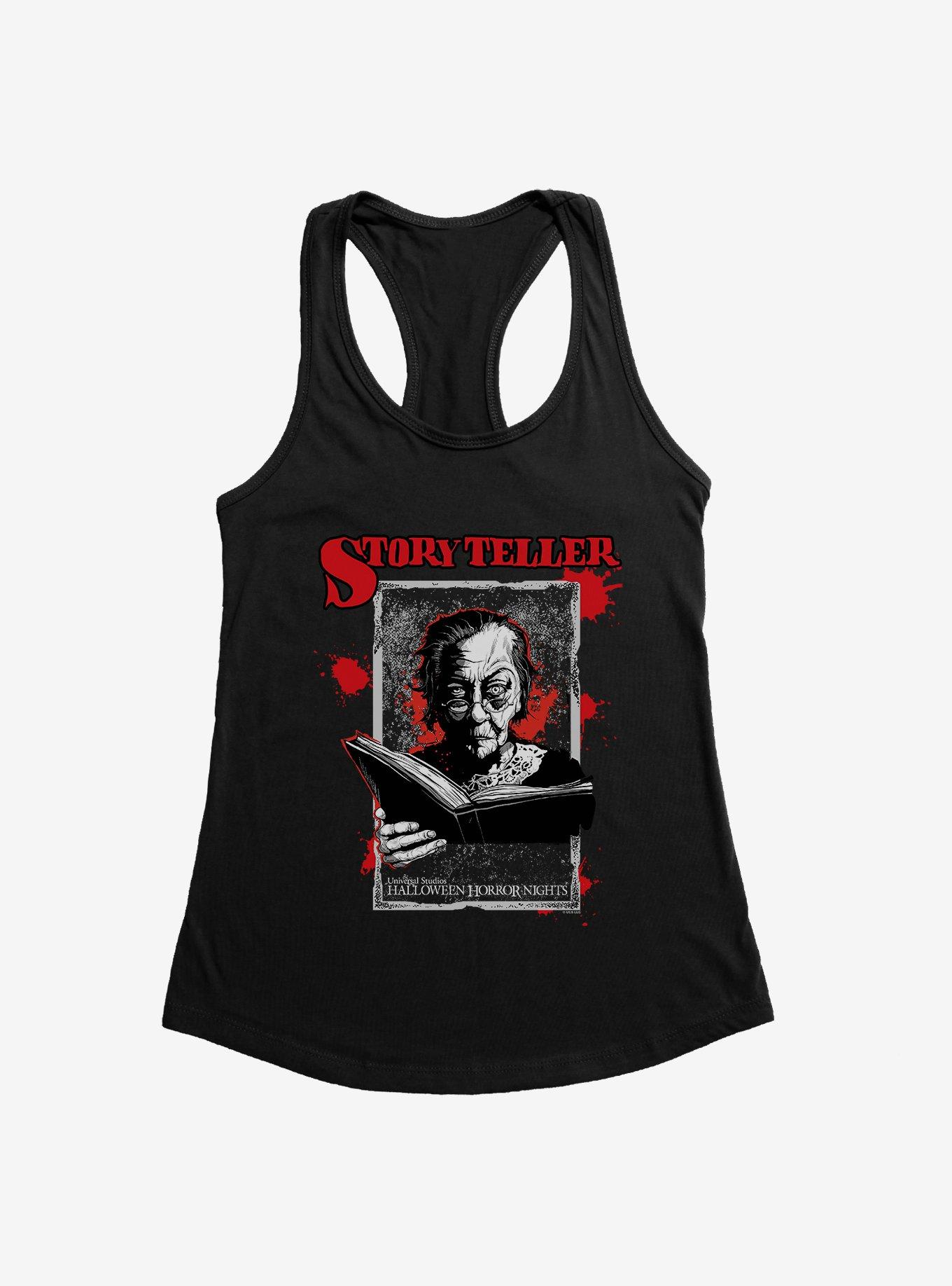 Halloween Horror Nights Story Teller Womens Tank Top, BLACK, hi-res