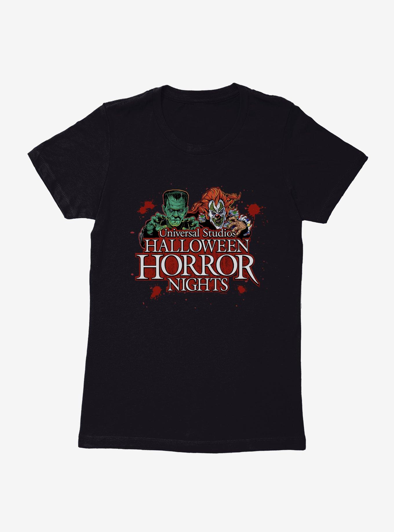 Halloween Horror Nights Classic Monsters Womens T-Shirt, BLACK, hi-res