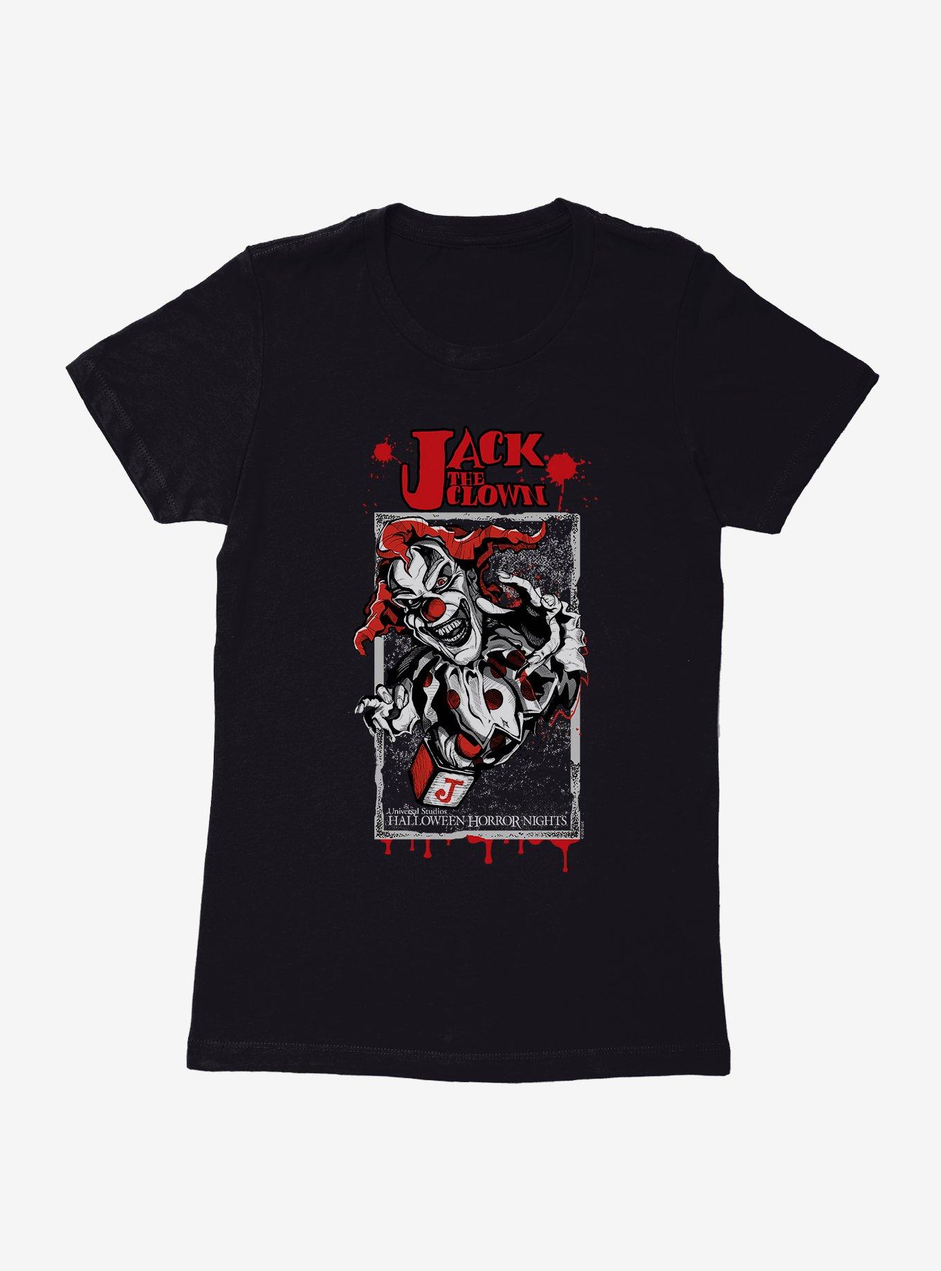 Halloween Horror Nights Jack The Clown Womens T-Shirt, BLACK, hi-res