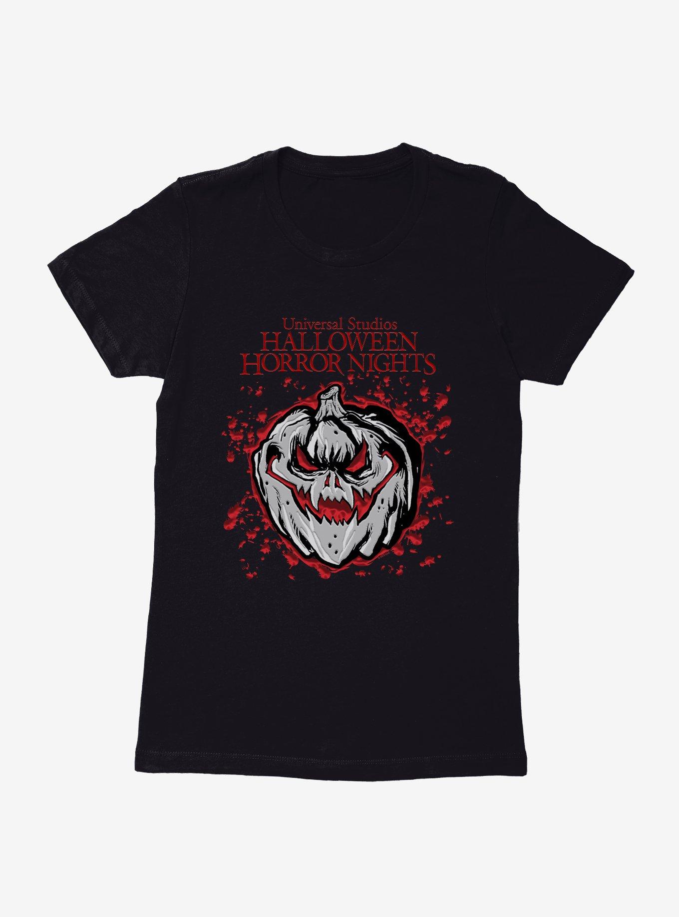 Halloween Horror Nights Jack-O-Lantern Womens T-Shirt, BLACK, hi-res