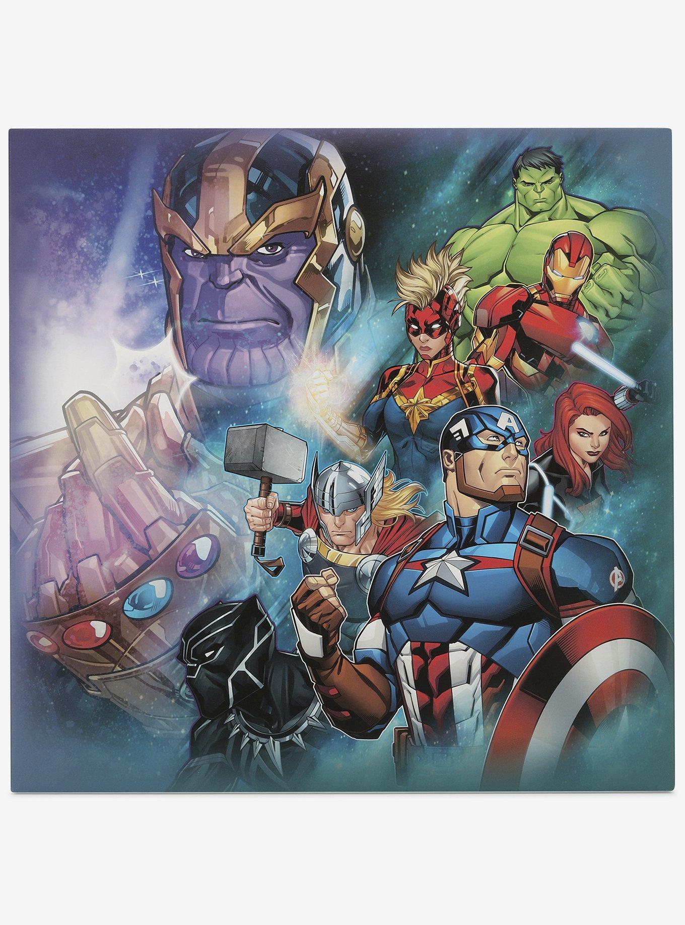 Marvel Avengers Heroes with Thanos Canvas Wall Decor, , hi-res