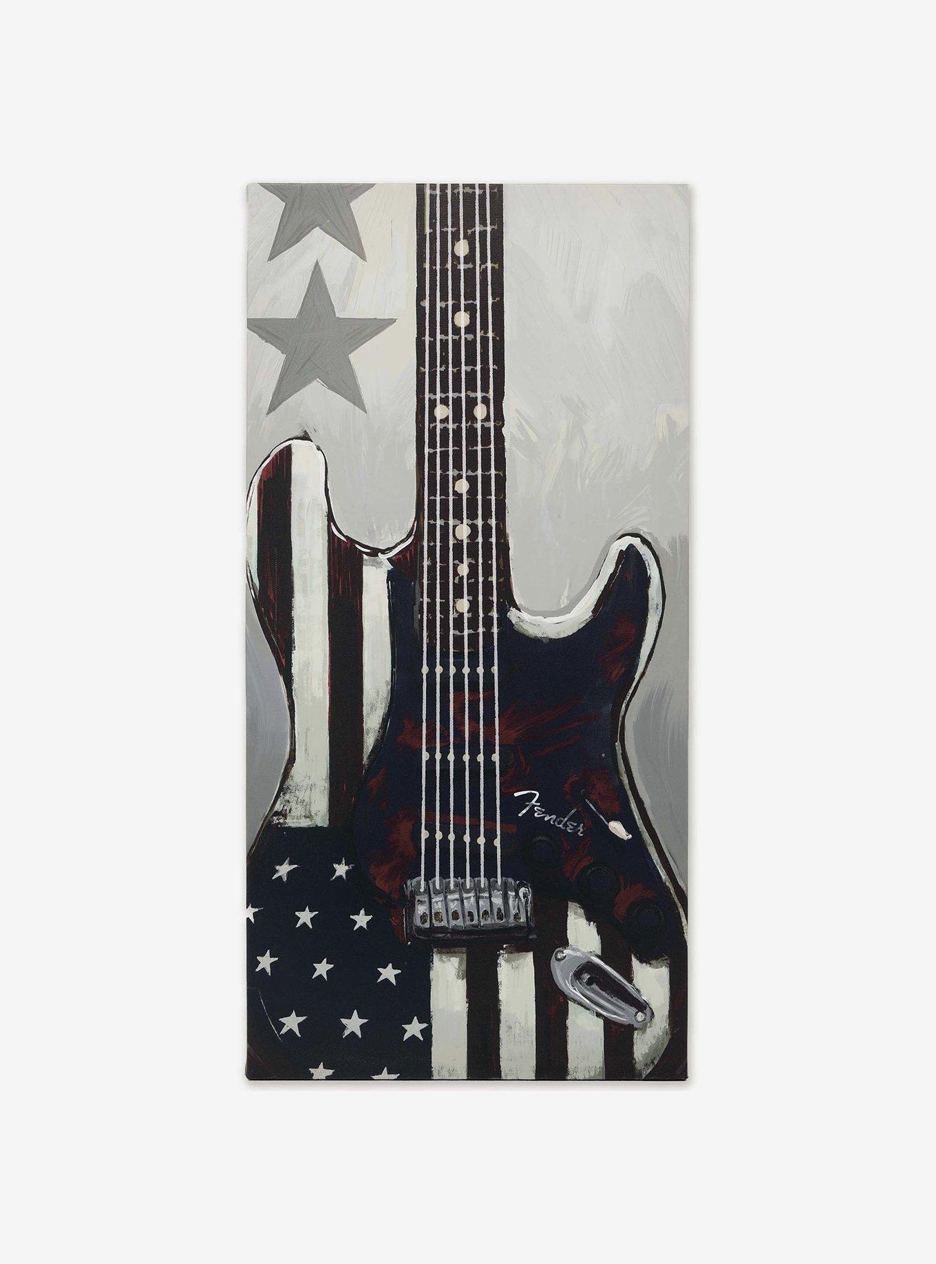 Fender Guitar Flag Canvas Wall Decor, , hi-res