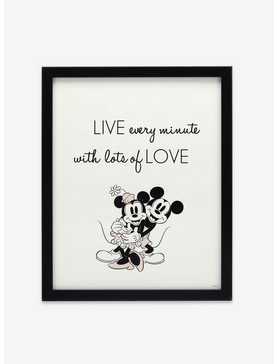 Disney Mickey Mouse Minnie Live & Love Wood Wall Decor, , hi-res