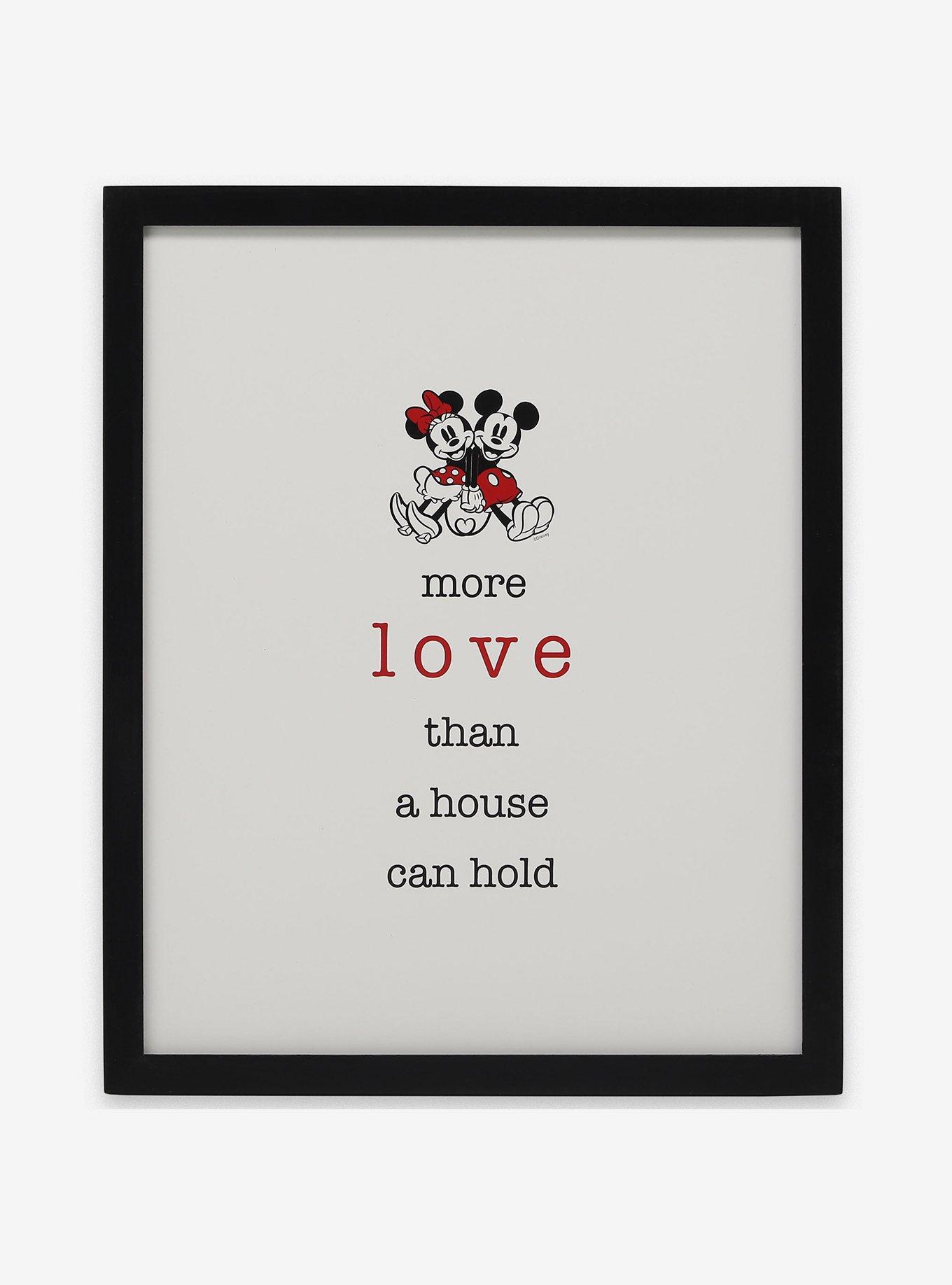 Disney Mickey Mouse Minnie Love Wood Wall Decor, , hi-res