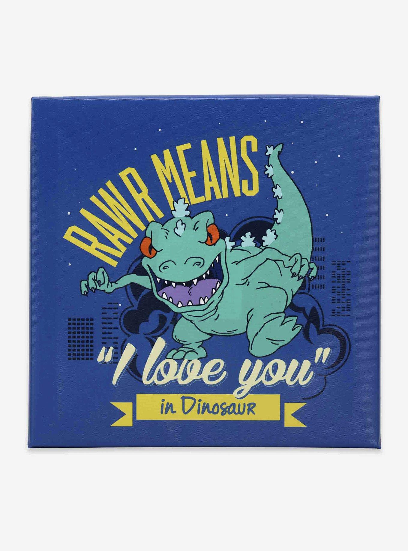 Rugrats Reptar Rawr Means I Love You Canvas Wall Decor, , hi-res