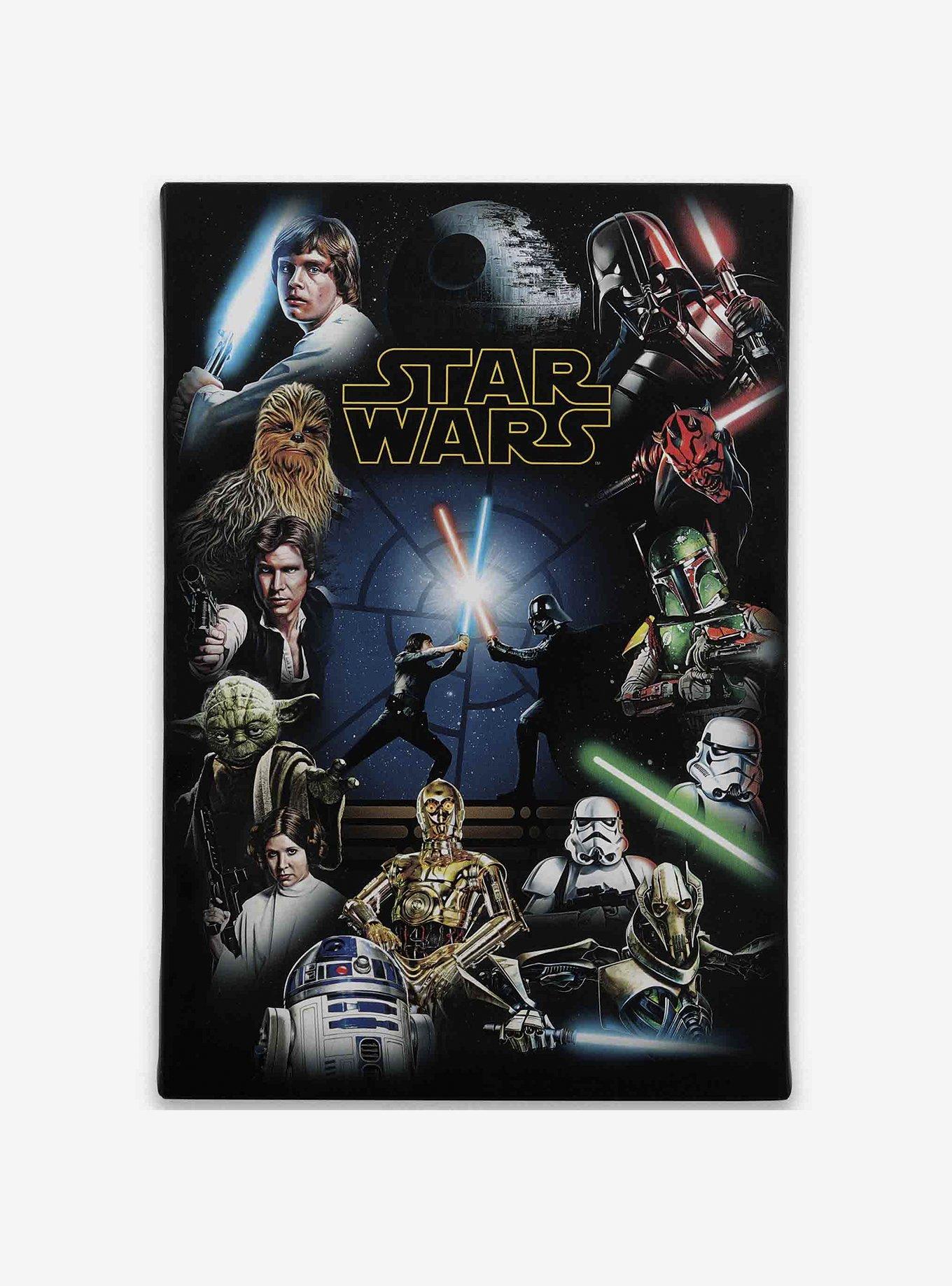 Star Wars Character Collage Gallery Wrapped Canvas Wall Decor, , hi-res