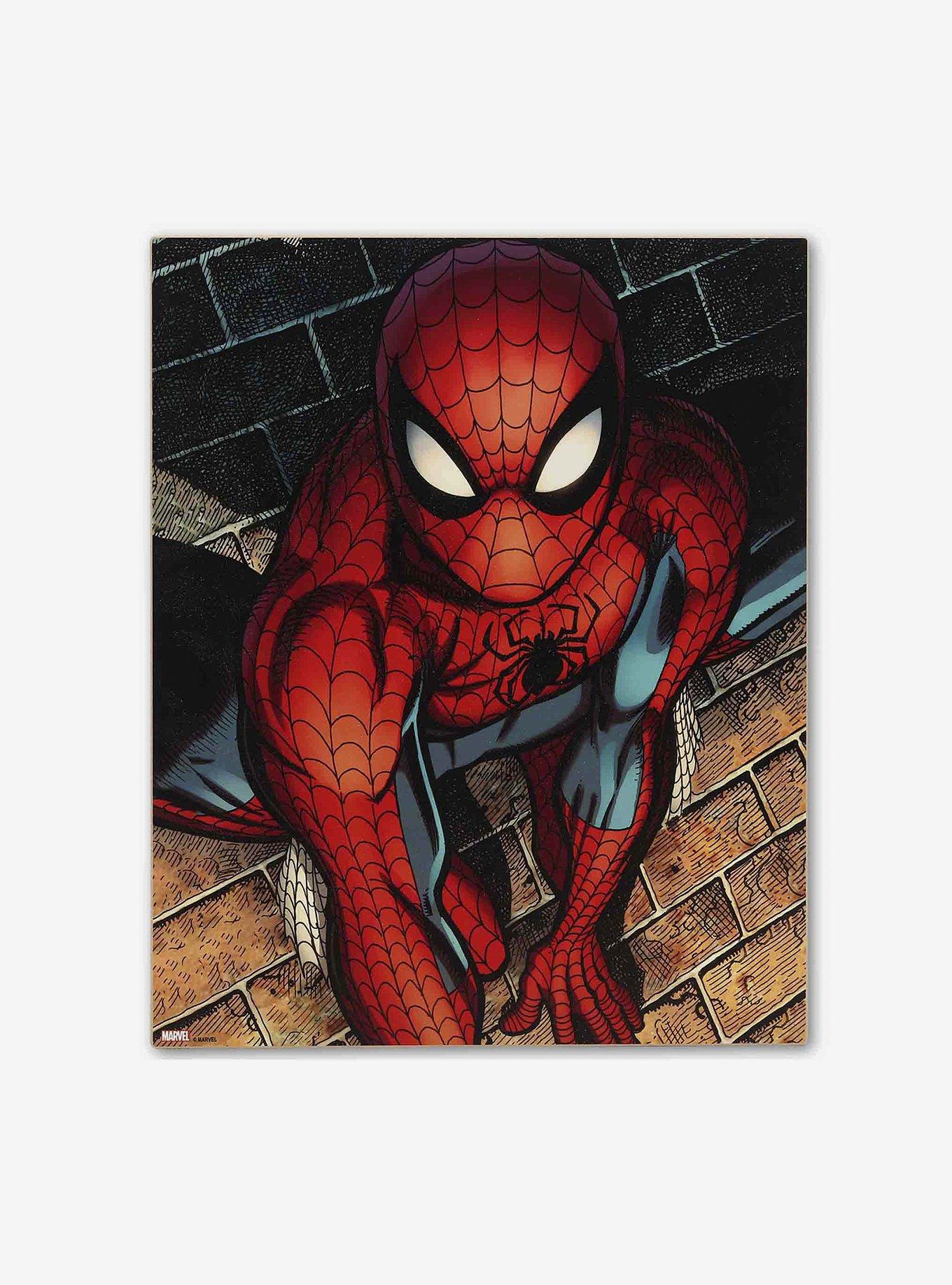Marvel Spider-Man Brick Wall Close-Up Wood Wall Decor, , hi-res