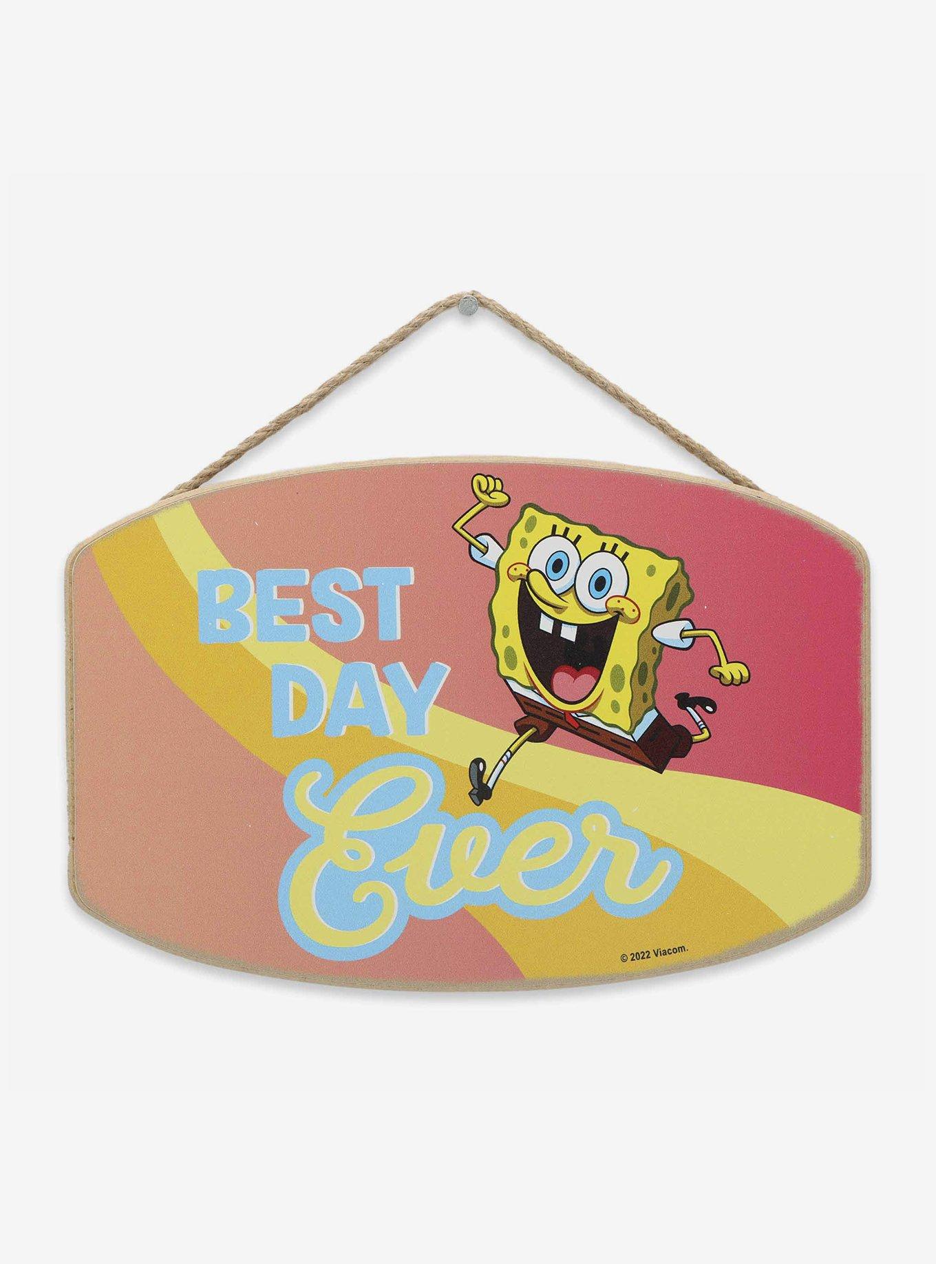 SpongeBob SquarePants Best Day Ever Hanging Wood Wall Decor, , hi-res
