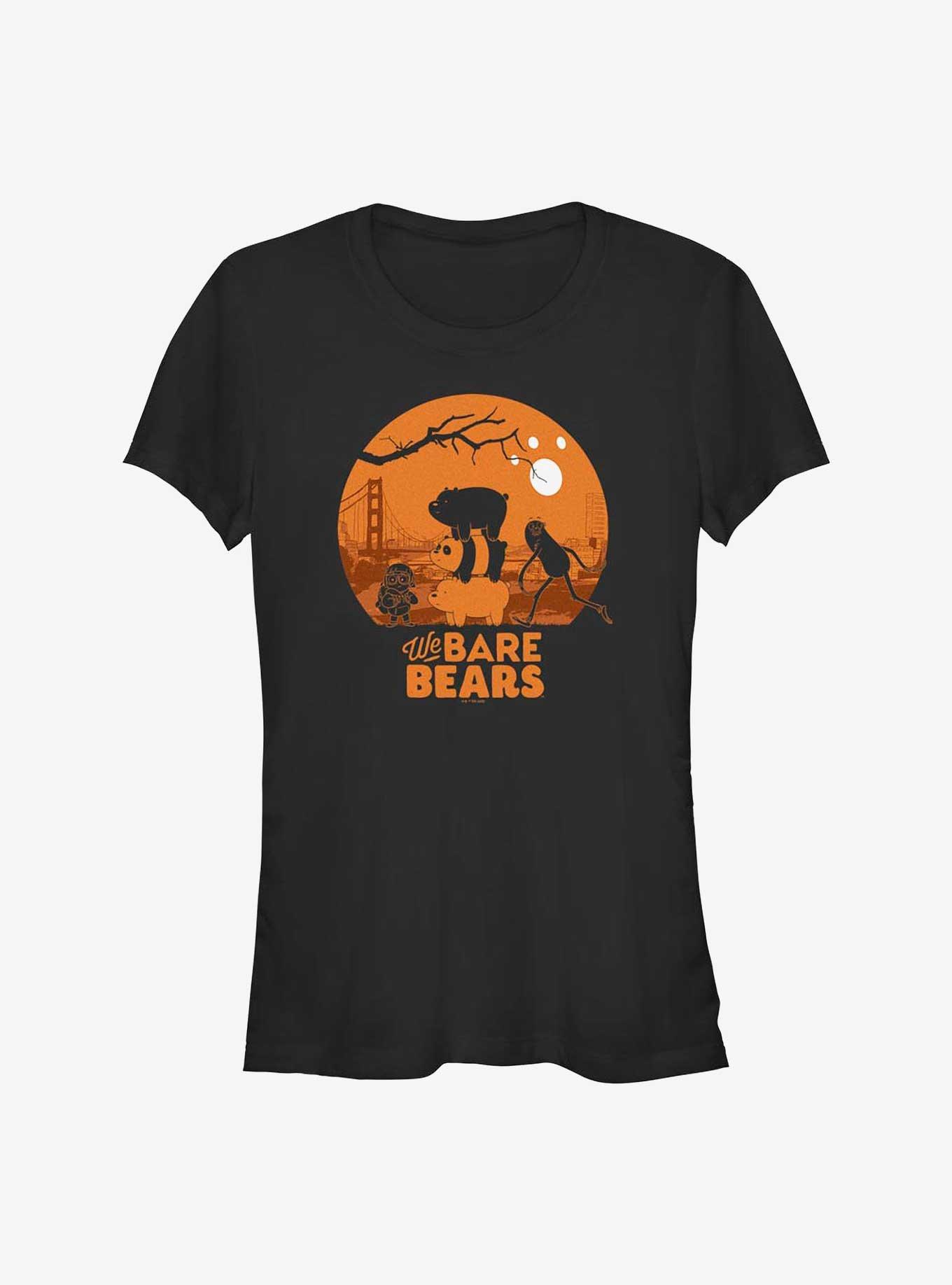 Cartoon Network We Bare Bears Haunt Girls T-Shirt, BLACK, hi-res