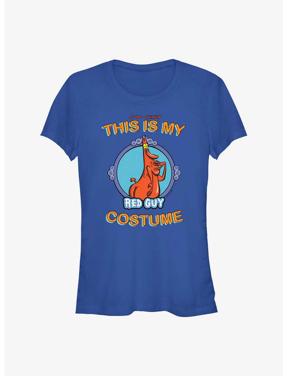 Cartoon Network Cow and Chicken My Red Guy Costume Girls T-Shirt, ROYAL, hi-res