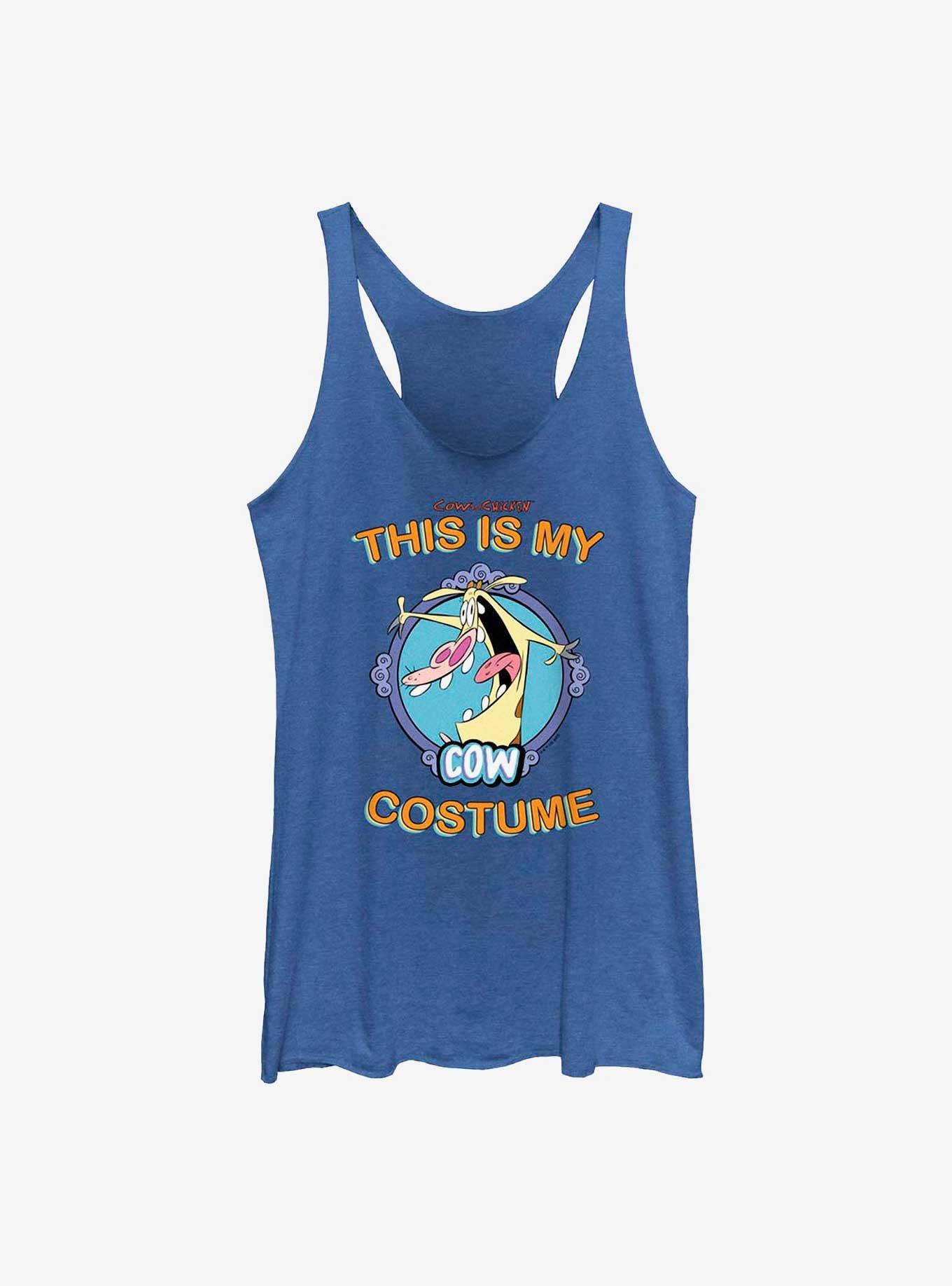 Cartoon Network Cow and Chicken My Cow Costume Girls Tank, ROY HTR, hi-res