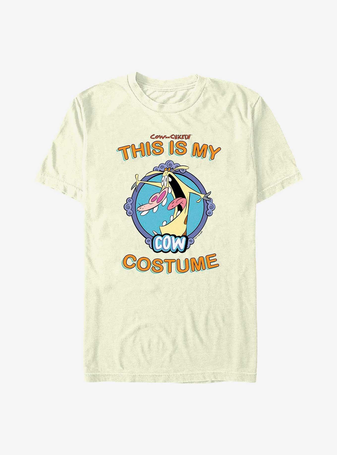 Cartoon Network Cow and Chicken My Cow Costume T-Shirt, NATURAL, hi-res