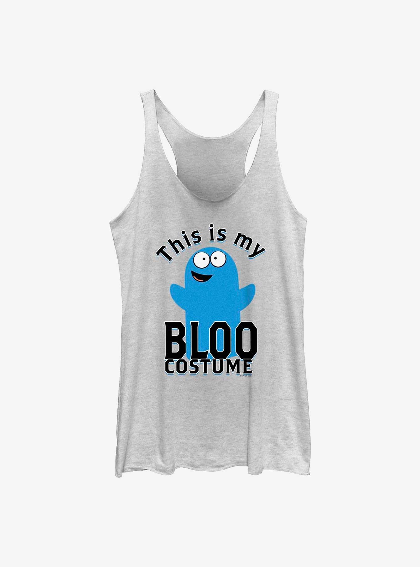 Cartoon Network Foster's Home for Imaginary Friends My Bloo Costume Girls Tank, WHITE HTR, hi-res