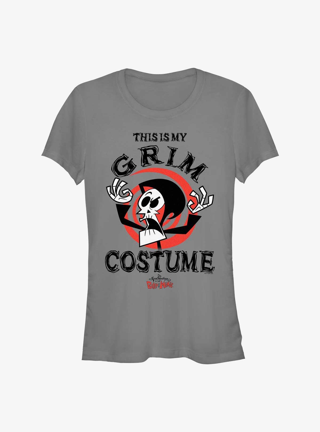 Cartoon Network The Grim Adventures of Billy & Mandy My Grim Costume Girls T-Shirt, CHARCOAL, hi-res
