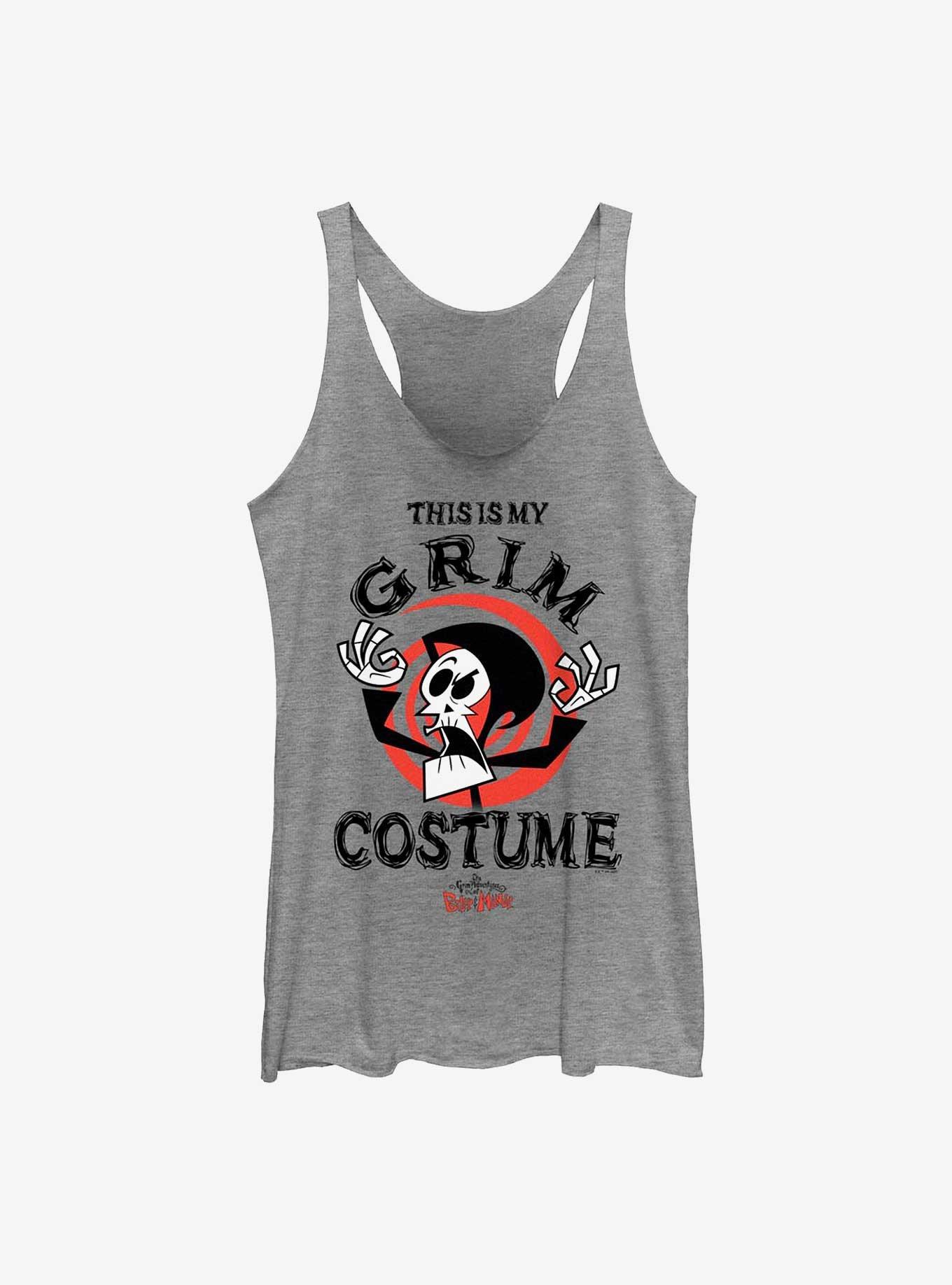 Cartoon Network The Grim Adventures of Billy & Mandy My Grim Costume Girls Tank, GRAY HTR, hi-res