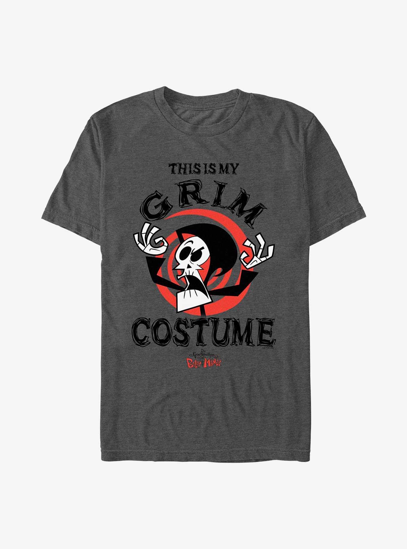 Cartoon Network The Grim Adventures of Billy & Mandy My Grim Costume T-Shirt, CHAR HTR, hi-res