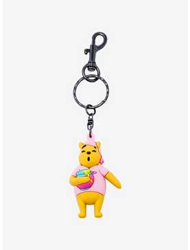 Loungefly Disney Winnie the Pooh Pajama Pooh Bear Keychain, , hi-res
