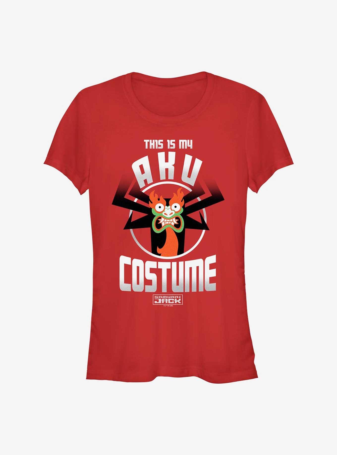 Cartoon Network Samurai Jack My Aku Costume Girls T-Shirt, RED, hi-res