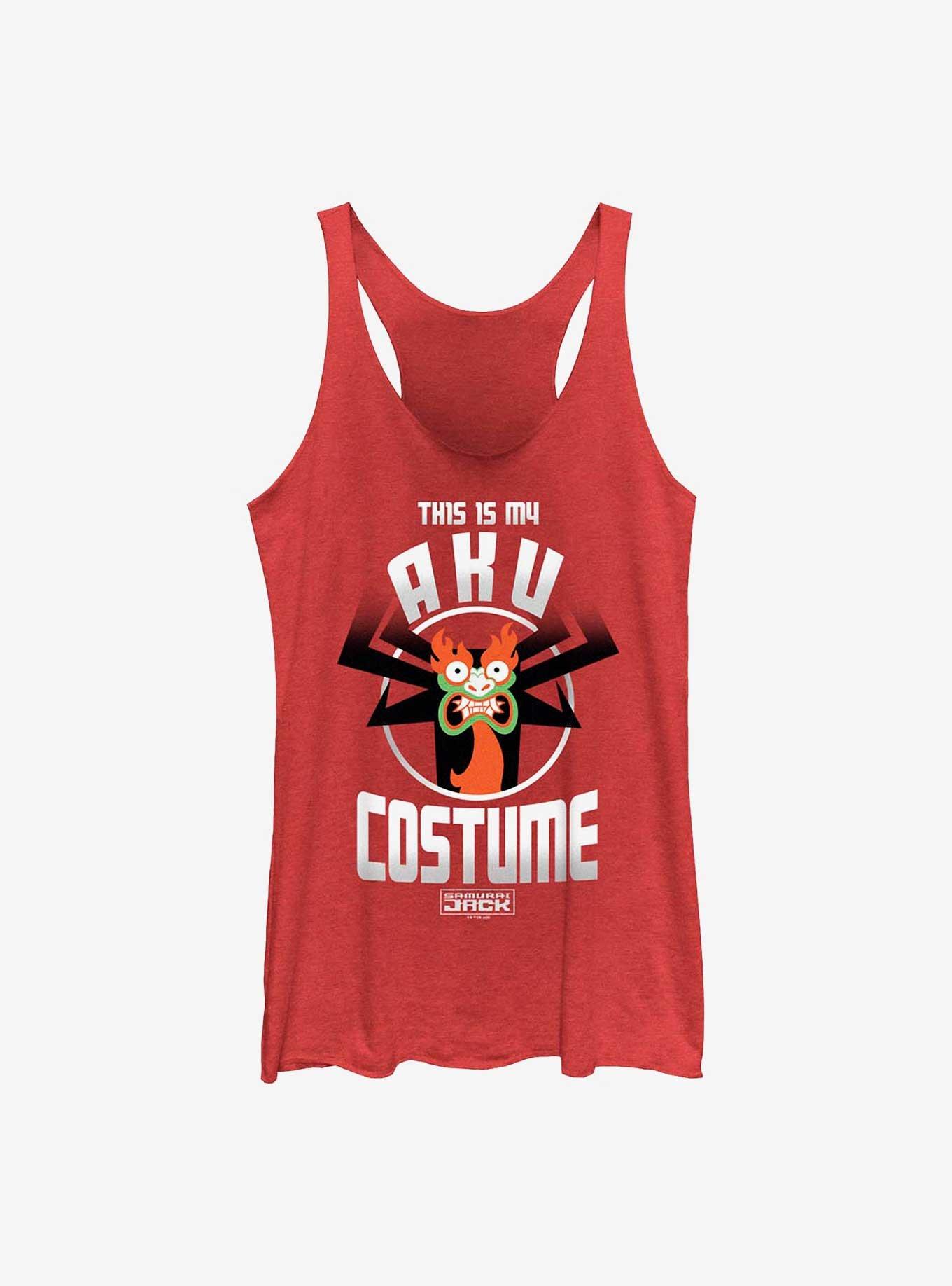 Cartoon Network Samurai Jack My Aku Costume Girls Tank, RED HTR, hi-res