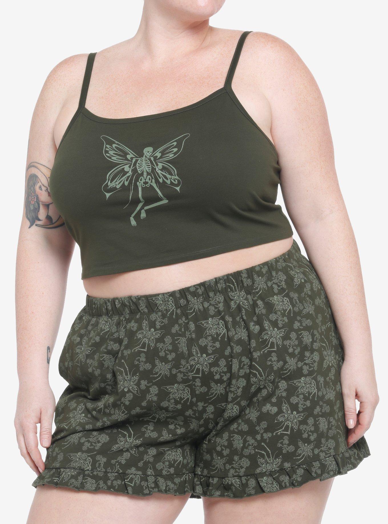Fairycore Girls Lounge Set Plus Size, SAGE, hi-res
