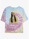 Stranger Things Dude Retro Tie-Dye Crop Girls T-Shirt, BLUPNKLY, hi-res