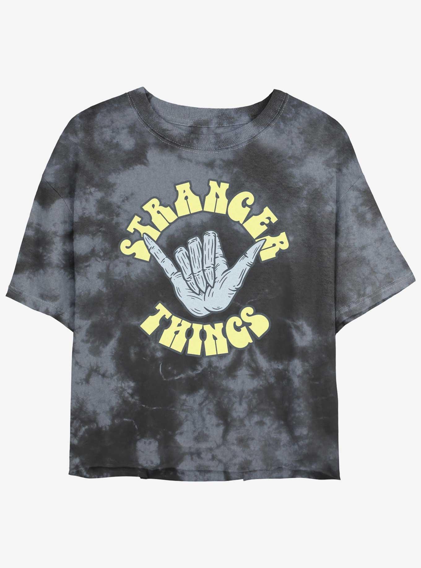 Stranger Things Rad Things Mineral Wash Crop Girls T-Shirt, , hi-res