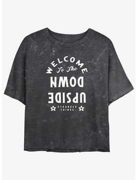 Stranger Things Welcome to the Upside Down Mineral Wash Crop Girls T-Shirt, , hi-res