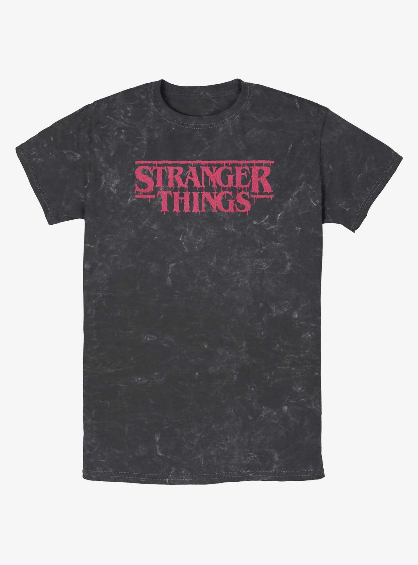 Stranger Things Logo Mineral Wash T-Shirt