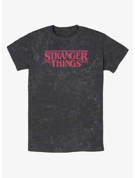 Stranger Things Logo Mineral Wash T-Shirt, , hi-res