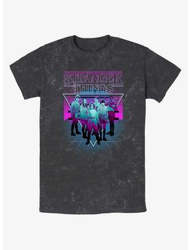 Stranger Things Retro Group Mineral Wash T-Shirt, , hi-res