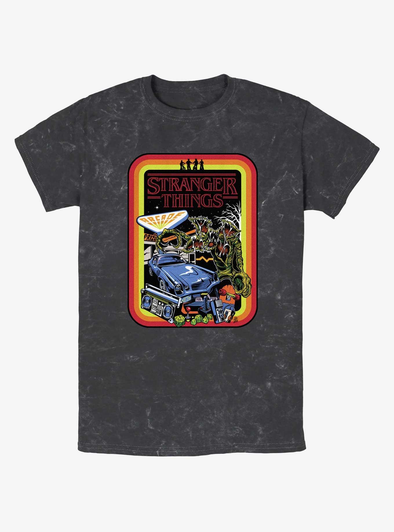 Stranger Things Retro Mash Mineral Wash T-Shirt