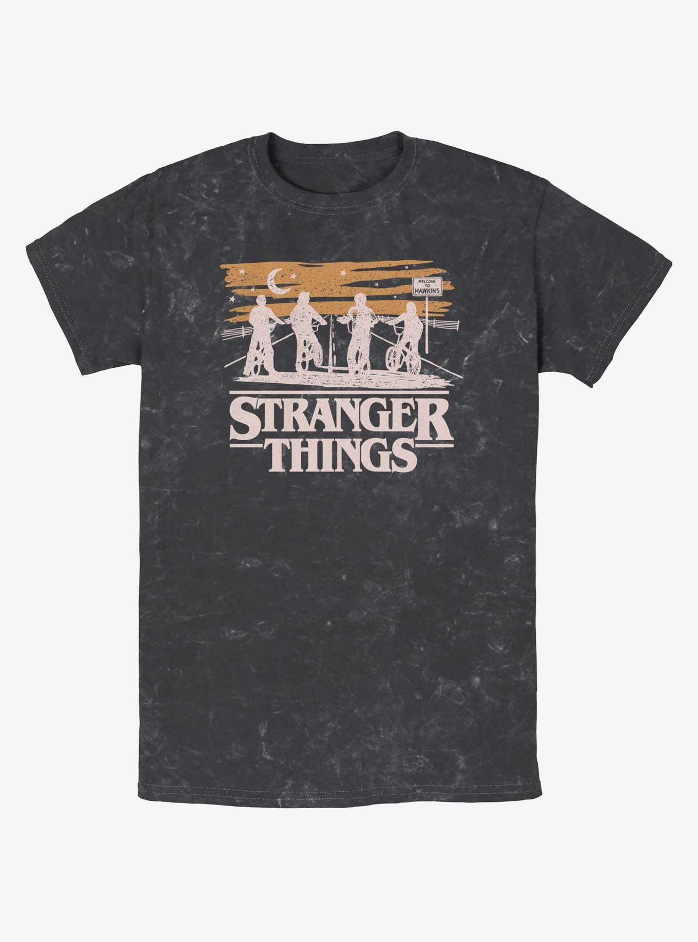 Stranger Things Ride The Night Mineral Wash T-Shirt, , hi-res