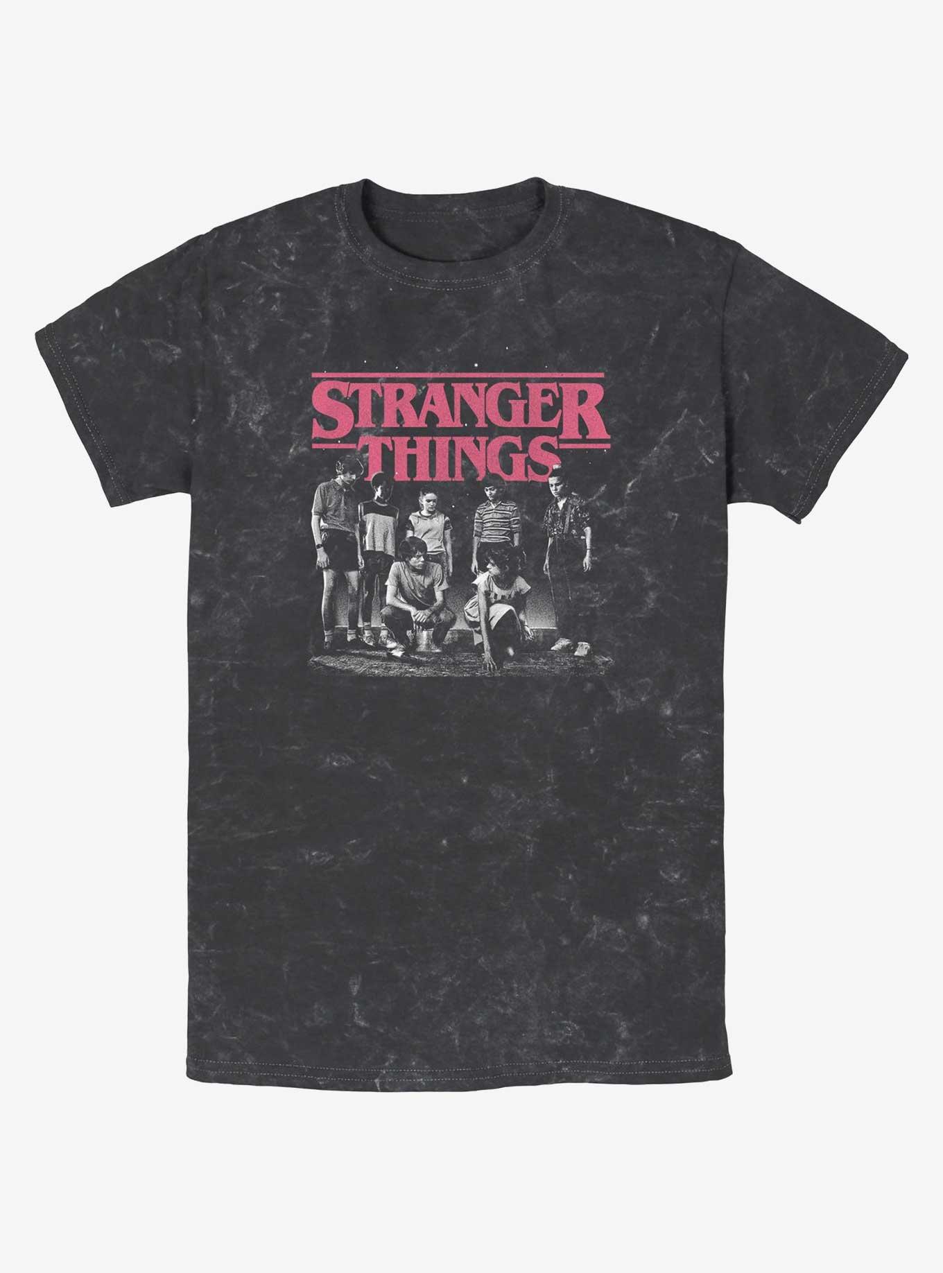 Stranger Things Stranger Squad Mineral Wash T-Shirt, , hi-res