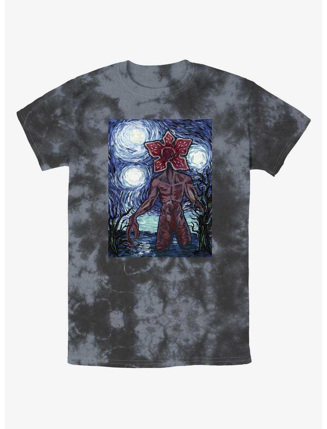 Stranger Things Starry Demogorgon Mineral Wash T-Shirt, BLKCHAR, hi-res