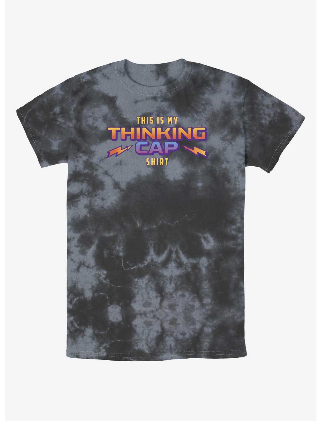 Stranger Things Thinking Cap Mineral Wash T-Shirt, BLKCHAR, hi-res