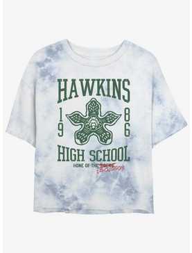 Stranger Things Hawkins High Demogorgons Mineral Wash Crop Girls T-Shirt, , hi-res