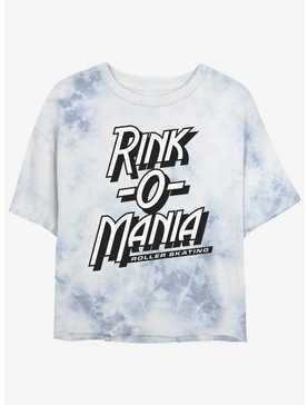 Stranger Things Rink-O-Mania Logo Mineral Wash Crop Girls T-Shirt, , hi-res