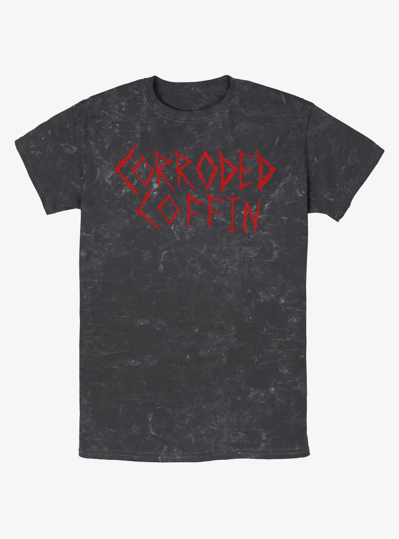 Stranger Things Corroded Coffin Mineral Wash T-Shirt, , hi-res