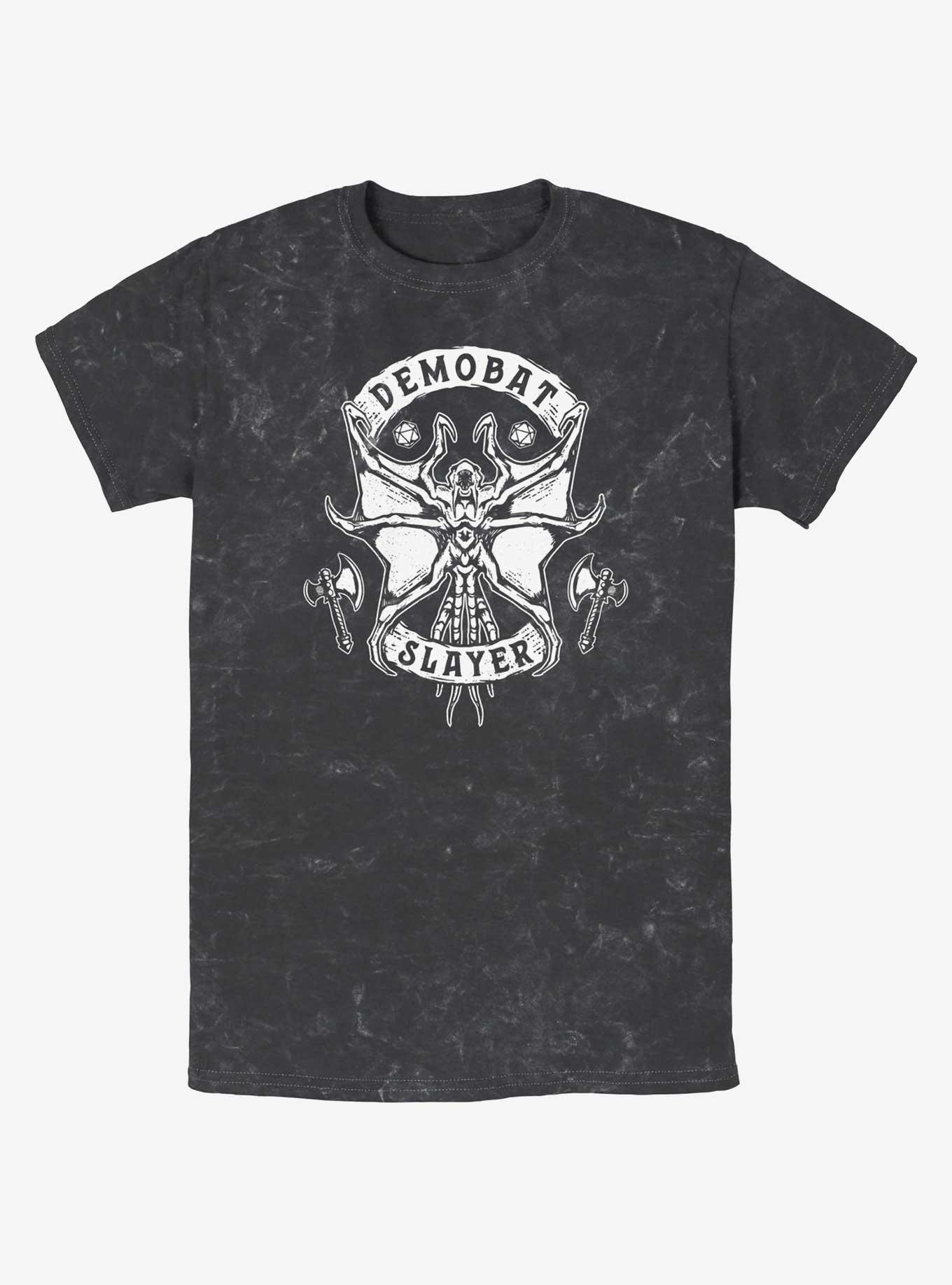 Stranger Things Demobat Slayer Mineral Wash T-Shirt, , hi-res