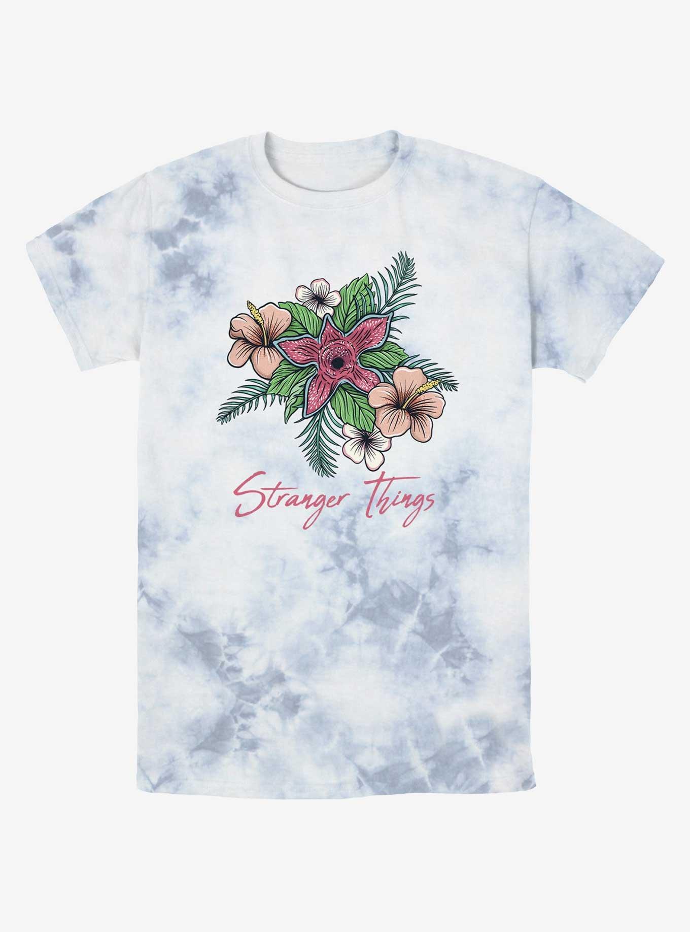 Stranger Things Floral Things Mineral Wash T-Shirt