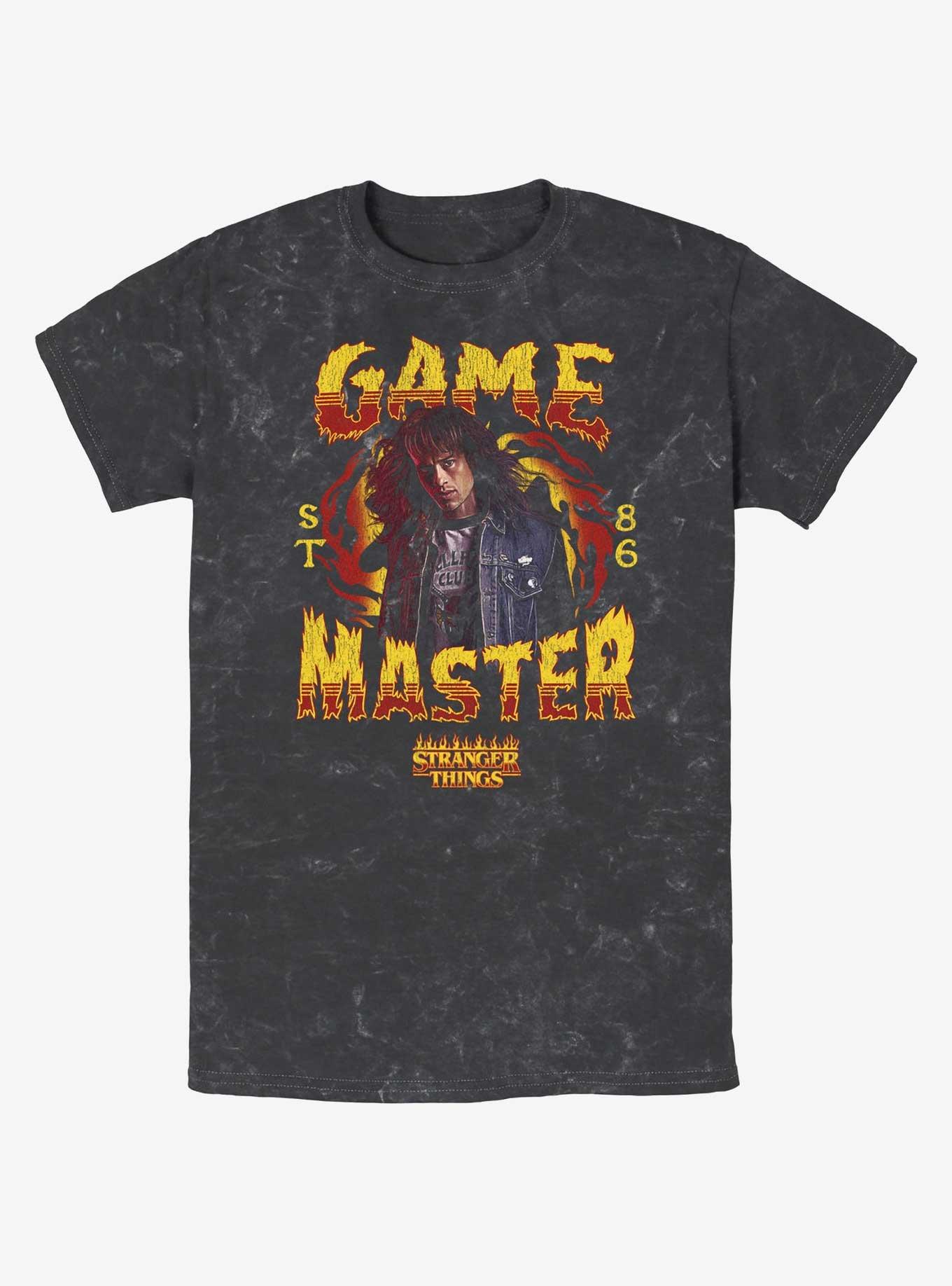 Stranger Things Game Master Eddie Munson Mineral Wash T-Shirt, , hi-res