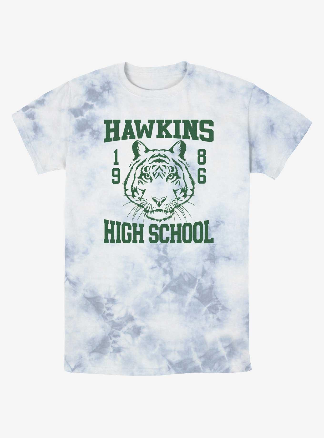 Stranger Things Hawkins High School 1986 Mineral Wash T-Shirt, WHITEBLUE, hi-res